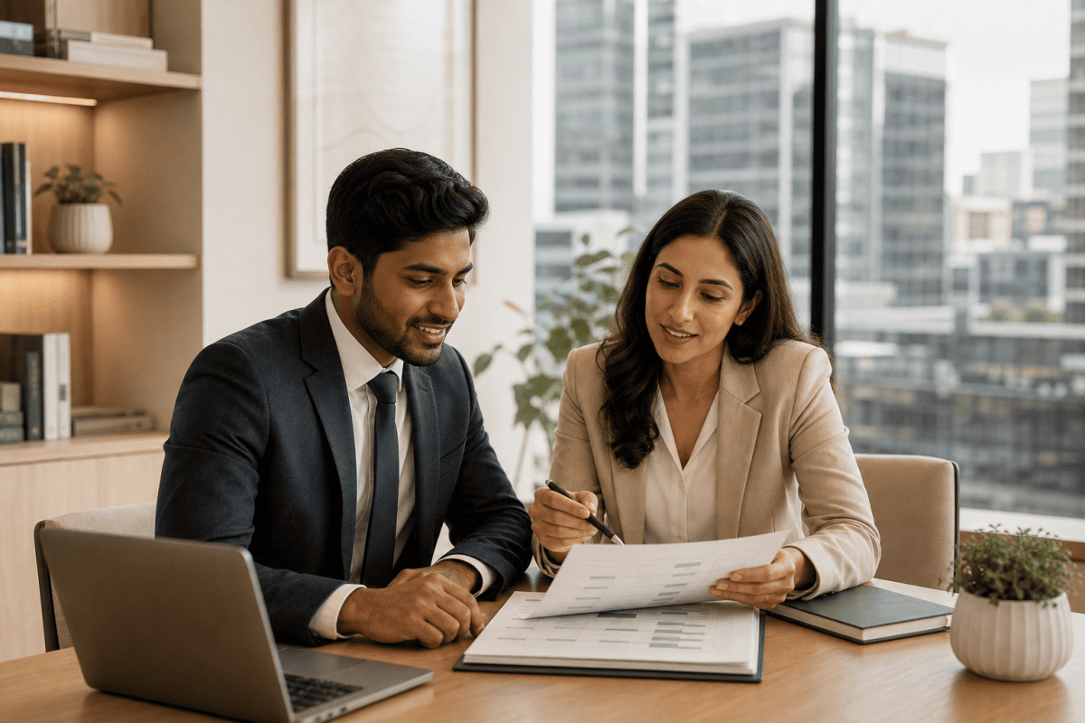 Graduate Trainee and employer receiving UK Global Business Mobility advice