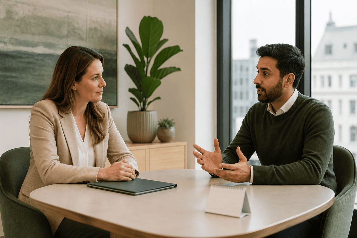 Immigration solicitor advising a client who has overstayed a UK visa