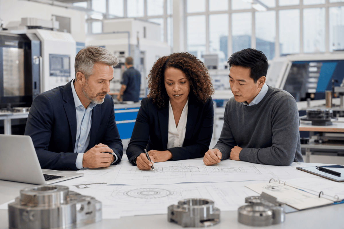 UK employer and engineering managers reviewing Temporary Shortage List workforce plans