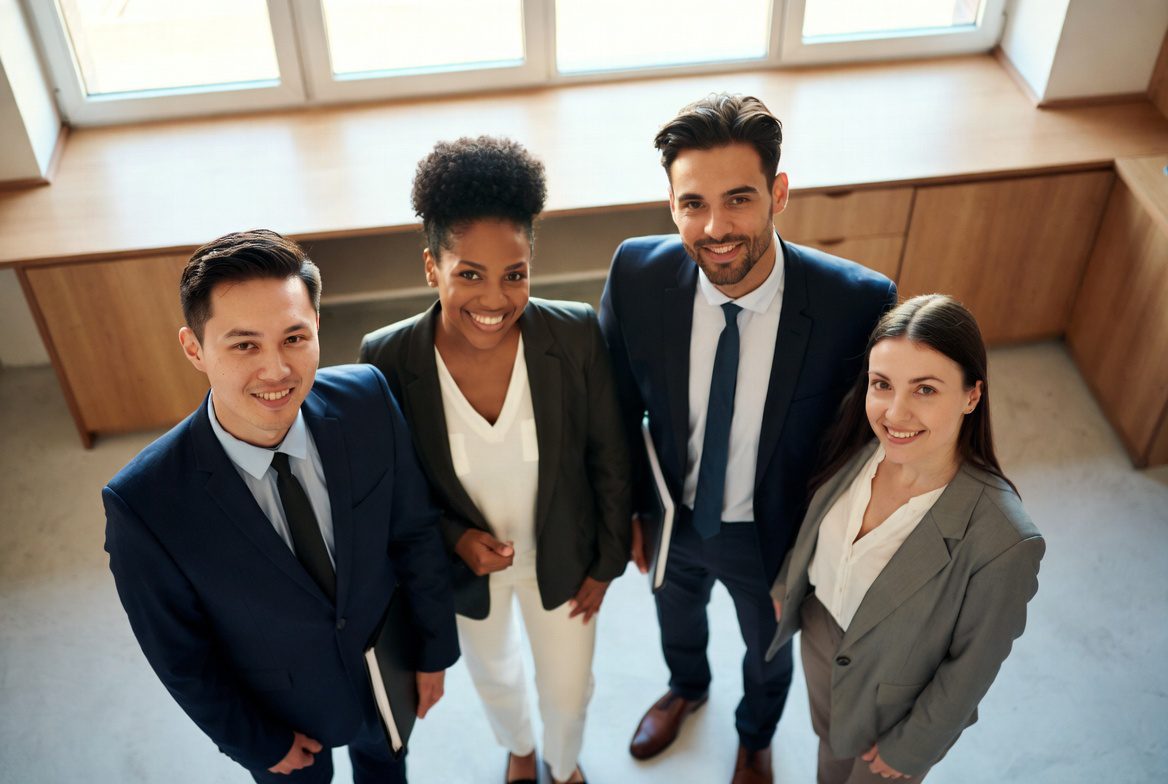 Employer immigration compliance team reviewing workplace records